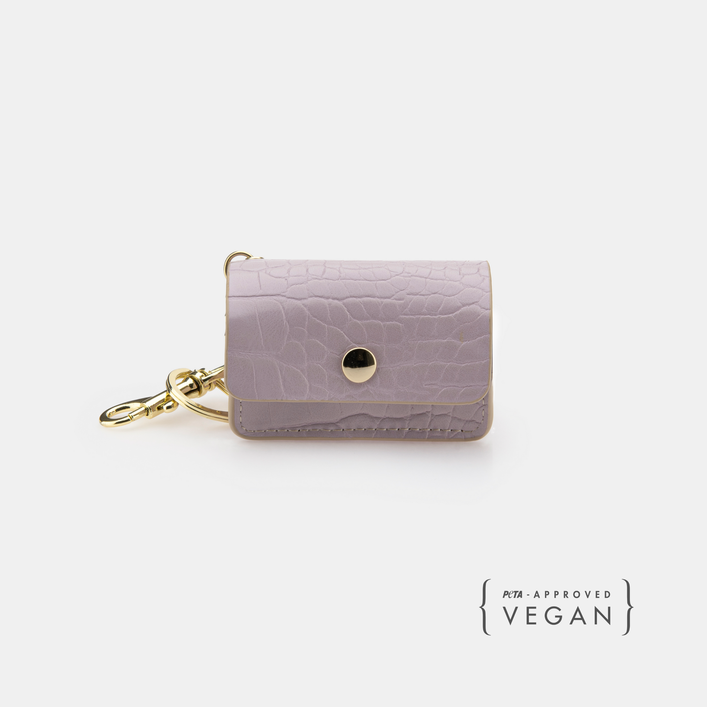 Waste Bag Holder Lilac - Vegan Leather - Bag Dispenser